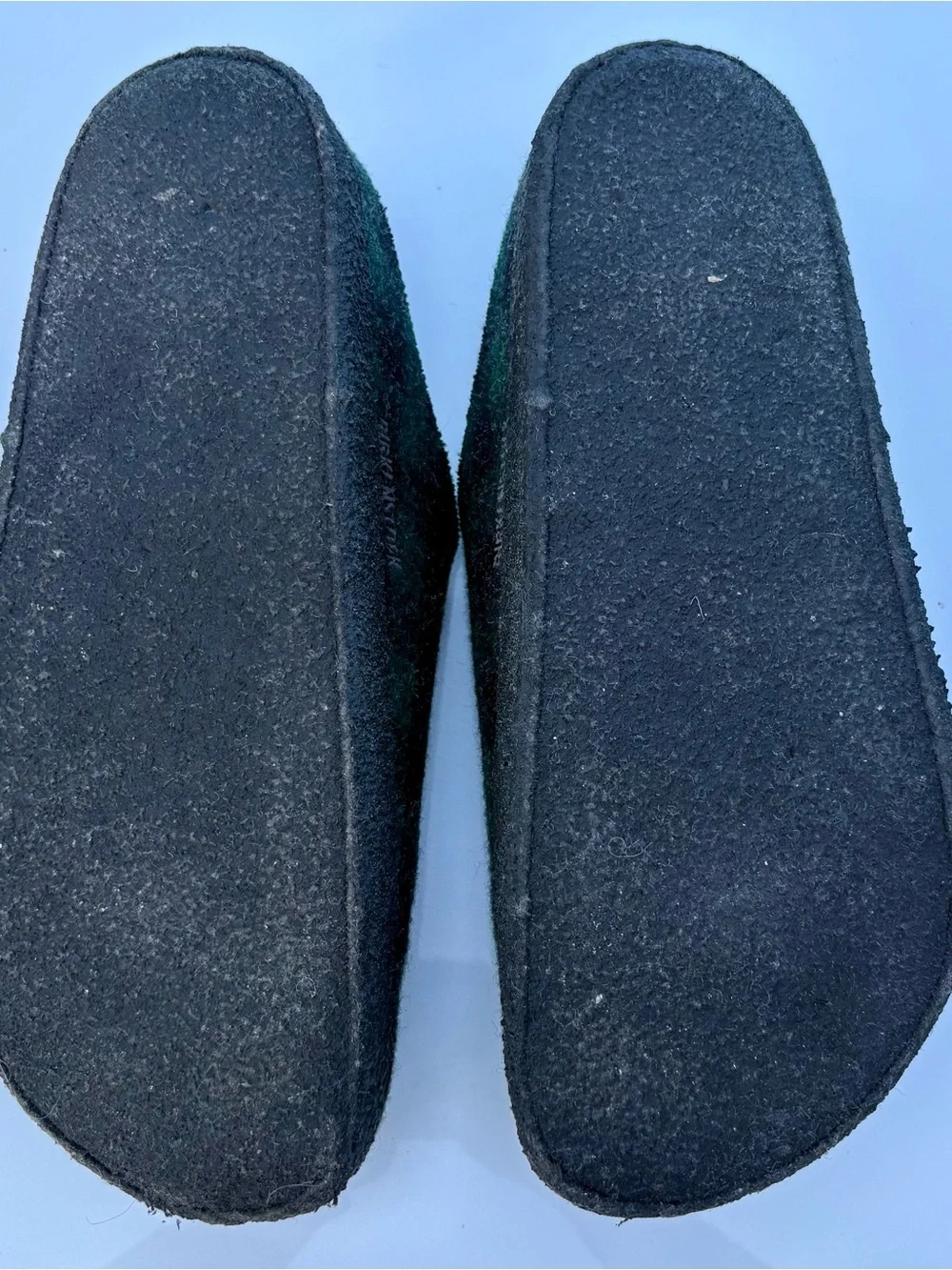 Birkenstock Zermatt Plaid Green Shearling Clogs Slipper Size 41 Regular Wide Fit